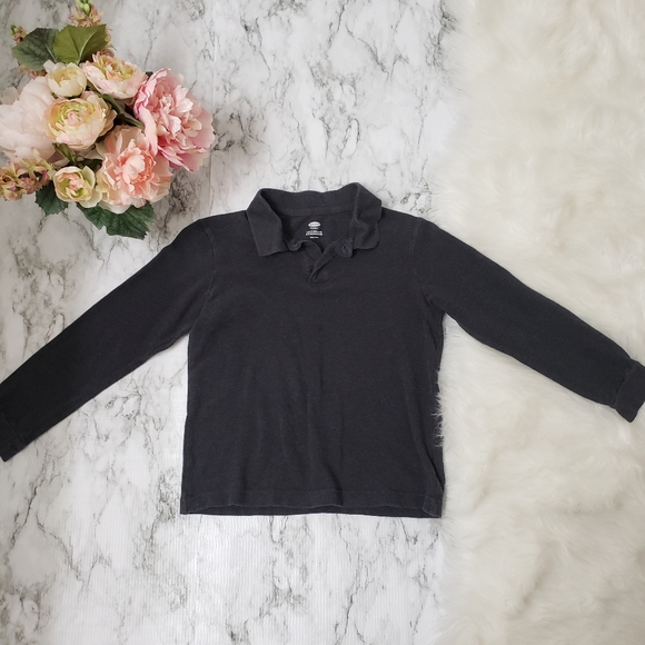 💕 Old Navy Long Sleeve Gray Pullover Shirt Sze Small - Picture 1 of 6